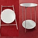 metal round side table